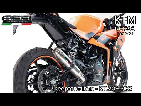 KTM RC 390 2022-2024 Exhaust GPR Deeptone Inox Slip-On