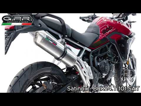 Triumph Tiger 900 GT / Pro Rally Pro 2024-2025 Exhaust GPR Satinox Slip-On Race