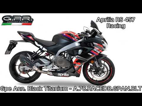 Escape GPR Grand Prix Evo Black Titanium Sistema Completo para Aprilia RS457 2024-2026