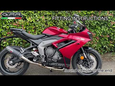 Triumph Daytona 660 2023-2025 Exhaust GPR M3 Inox Full System High Level