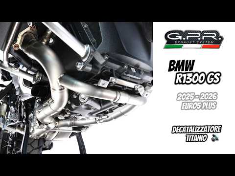 Échappement GPR Decat Pipe Full Titanium pour BMW R1300R R/RS 2025-2026