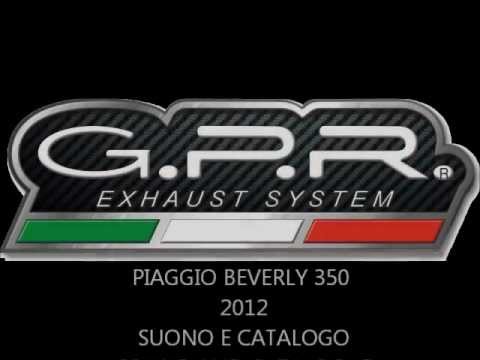 Escape Piaggio Beverly 350 Sport Touring 2011-2014 GPR Evo4 Road Sistema completo de carrera