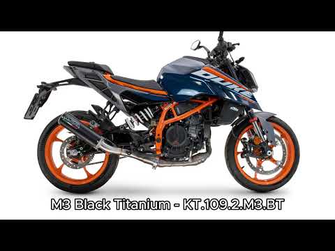 KTM 200 DUKE 2024-2025 Exhaust GPR M3 Black Titanium Slip-On