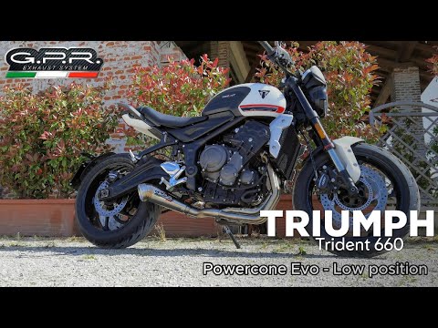 Échappement GPR Powercone Evo Système Complet Low Level pour Triumph Trident 660 2025-2026