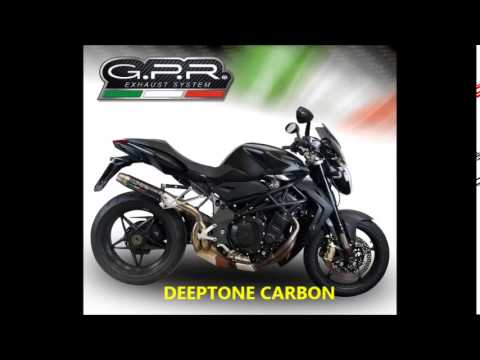 Mv Agusta Brutale 990 R 2010-2011 Exhaust GPR M3 Titanium Natural Slip-On