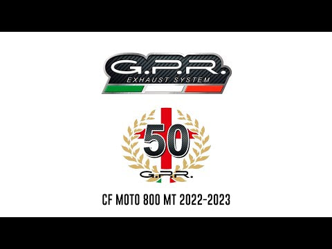 Escape GPR doble de titanio deslizante para CF Moto 800 MT Touring 2022-2024