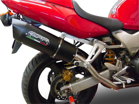 Escape GPR Trioval de doble deslizamiento de alto nivel para Honda VTR1000F Firestorm 1997-2007