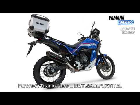 Yamaha Tenere 700 2024-2025 Exhaust GPR Furore-X Titanio Nero Slip-On