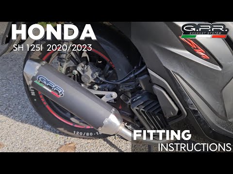 Escape GPR para pentascooter Honda SH 150I 2020-2023 Slip-On
