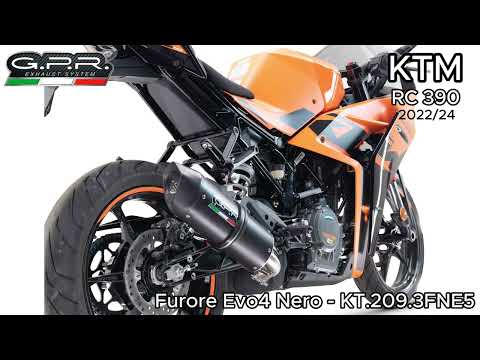 Escape GPR Furore Evo4 Nero Slip-On para KTM RC 390 2022-2024