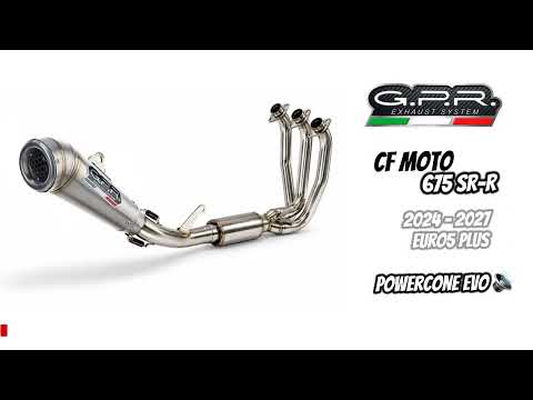 CF Moto 675SS 2024-2027 Exhaust GPR Powercone Evo Full System