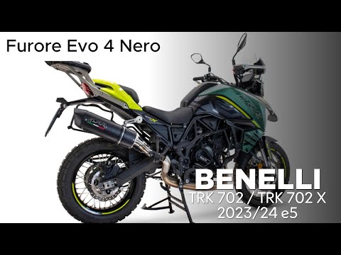 Échappement GPR Furore-X Inox Slip-On Conforme EPA pour Benelli TRK 702 2023-2024