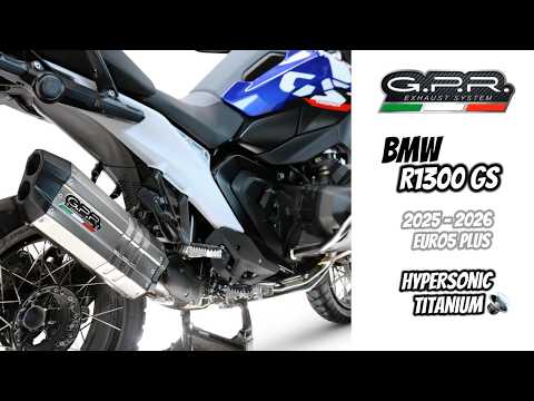 Escape GPR Hyper Sonic Black Titanium Slip-On para BMW R1300GS 2024-2026