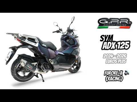 SWM ADX125 2024-2026 Exhaust GPR Furore-X Scooter Full System - video 2
