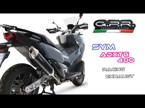 SWM ADX TG400 2024-2026 Exhaust GPR Furore-X Scooter Full System - video 1