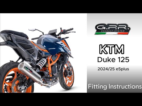 KTM 390 DUKE 2024-2025 Exhaust GPR GP-Revo Black Titanium Slip-On