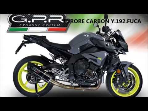 Yamaha FZ10 2016-2024 Exhaust GPR Furore Nero Slip-On Race