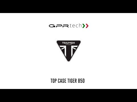 Placa de montaje para baúl superior Triumph Tiger 850 Sport 2020-2024 e5 (35 litros) GPR TECH, aluminio negro