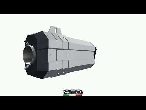 BMW R1200RT LC 2017-2019 Exhaust GPR Hyper Sonic Black Titanium Slip-On
