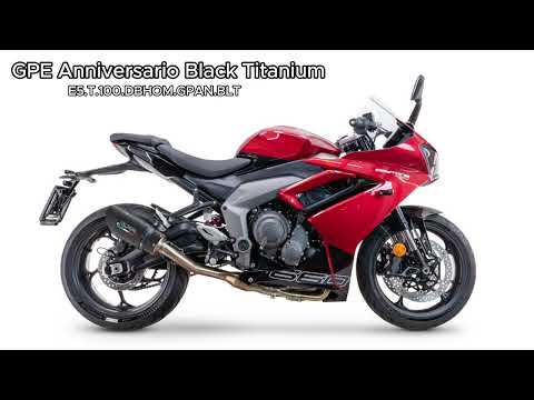 Triumph Daytona 660 2023-2025 Exhaust GPR Grand Prix Evo Black Titanium Full System - video 2