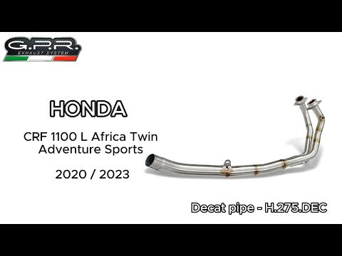 Tubo de escape GPR decatalizador para Honda CRF 1100 L Africa Twin Adventure Sport 2020-2025