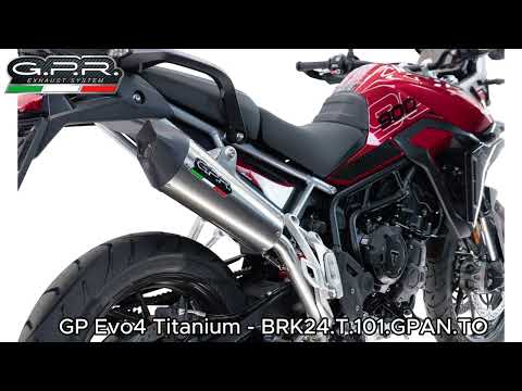 Triumph Tiger 900 GT / Pro / Rally Pro 2024-2025 Exhaust GPR Grand Prix Evo Titanium Slip-On - video 1