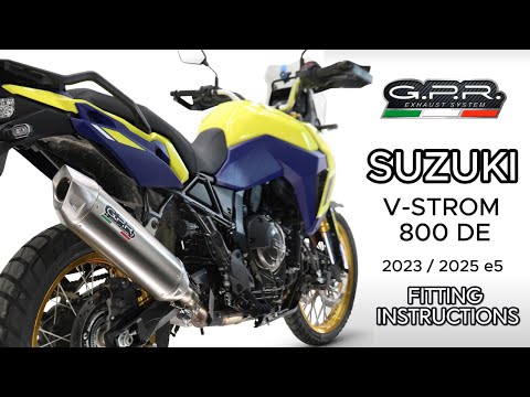 Escape GPR doble de acero inoxidable deslizante para Suzuki V-STROM 800DE 800SE 2023-2025