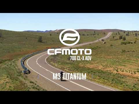 CF Moto 700 CL-X Sport 2022-2024 Exhaust GPR M3 Titanium Natural Slip-On - video 1