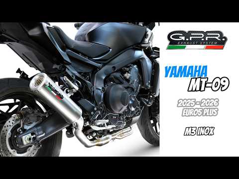 Yamaha Fj09 2025-2026 Exhaust GPR M3 Inox Full System - video 2