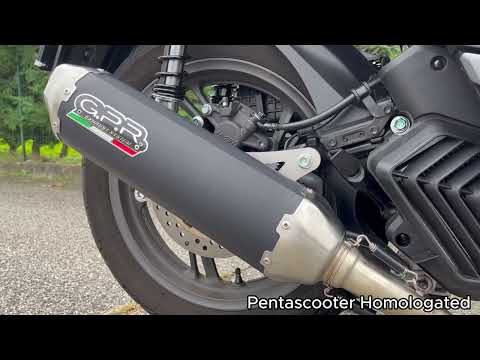 Sistema completo de escape GPR Furore-X para scooter Honda SH125 2024-2025
