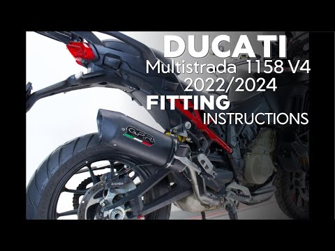 Escape GPR Furore Evo4 Poppy Slip-On para Ducati Multistrada V4 Rally 2023-2024