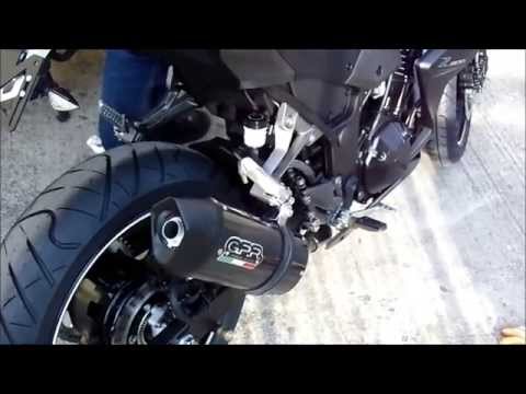 Kawasaki Z300 2014-2017 Exhaust GPR Furore Nero Slip-On Race