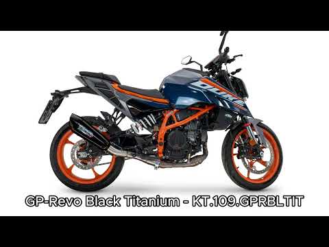 KTM 390 DUKE 2024-2025 Exhaust GPR GP-Revo Black Titanium Slip-On
