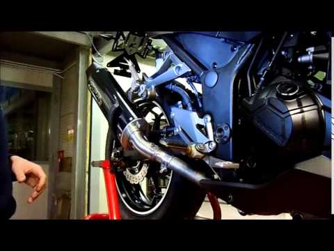 Kawasaki Z300 2014-2017 Exhaust GPR Albus Ceramic Slip-On