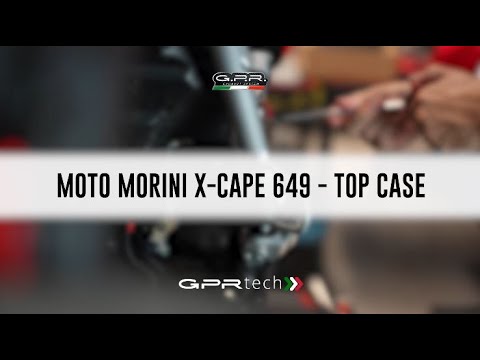 Moto Morini X-CAPE 650 2021-2024 e5 Top Case Mounting Plate 35 Liters - 55 Liters GPR TECH Black Aluminum