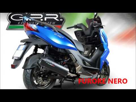 Kymco K-Xct 125 I.E 2012-2016 Exhaust GPR Furore-X Scooter Full System - video 1