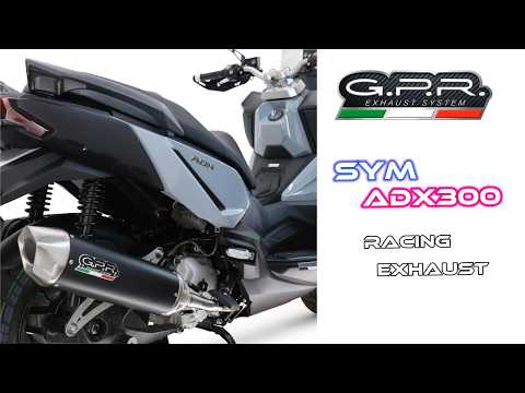 SWM ADX300 2024-2026 Exhaust GPR Furore-X Scooter Full System - video 1