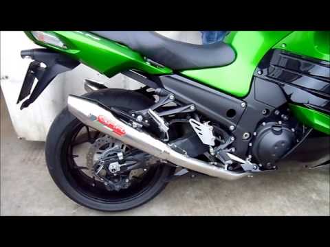 Kawasaki ZX14R 2012-2016 Exhaust GPR Furore Nero Dual Slip On Race