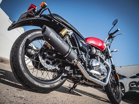 Royal Enfield Continental 650 2019-2020 Exhaust GPR Furore Evo4 Nero Dual Slip On - video 2