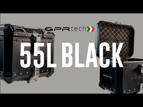Aprilia Tuareg 660 2021-2024 Top Case 55 Liters GPR TECH Black Aluminum