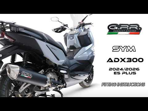 SWM ADX300 2024-2026 Exhaust GPR Furore-X Scooter Full System - video 2