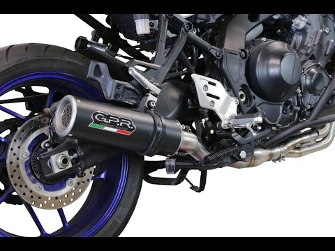 Yamaha Tracer 9 GT 2021-2024 Exhaust GPR M3 Black Titanium Full System High Level