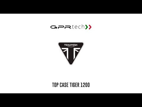 Triumph Tiger 1200 Gt - Rally 2022-2024 e5 Top Case Mounting Plate 35 Liters GPR TECH Black Aluminum