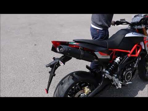 Aprilia Dorsoduro 900 2017-2020 Exhaust GPR Grand Prix Evo Titanium Dual Slip On - video 2