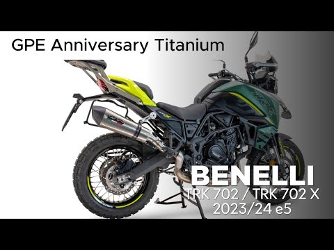 Escape GPR Grand Prix Evo Titanium Slip-On Cumple EPA para Benelli TRK 702 2023-2024