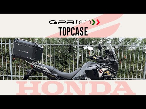 Placa de montaje para baúl superior Honda CRF1100L Africa Twin 2020-2024 e5 (35-55 litros), GPR TECH, titanio negro