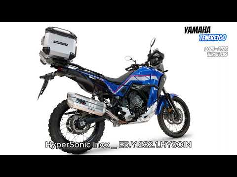 Yamaha Tenere 700 2025-2026 Exhaust GPR Hyper Sonic Inox Slip-On - video 1