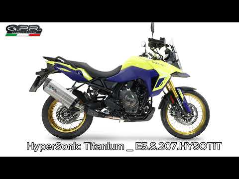 Escape GPR Hyper Sonic de titanio para Suzuki V-STROM 800DE 800SE 2023-2025