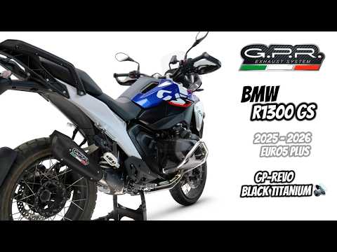 BMW R1300GS 2024-2026 Exhaust GPR GP-Revo Black Titanium Slip-On - video 2