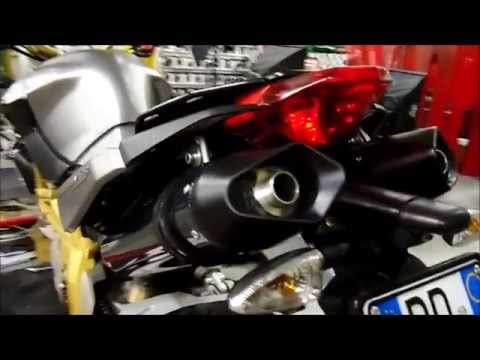 Aprilia Dorsoduro 900 2017-2020 Exhaust GPR Grand Prix Evo Titanium Dual Slip On Race - video 1